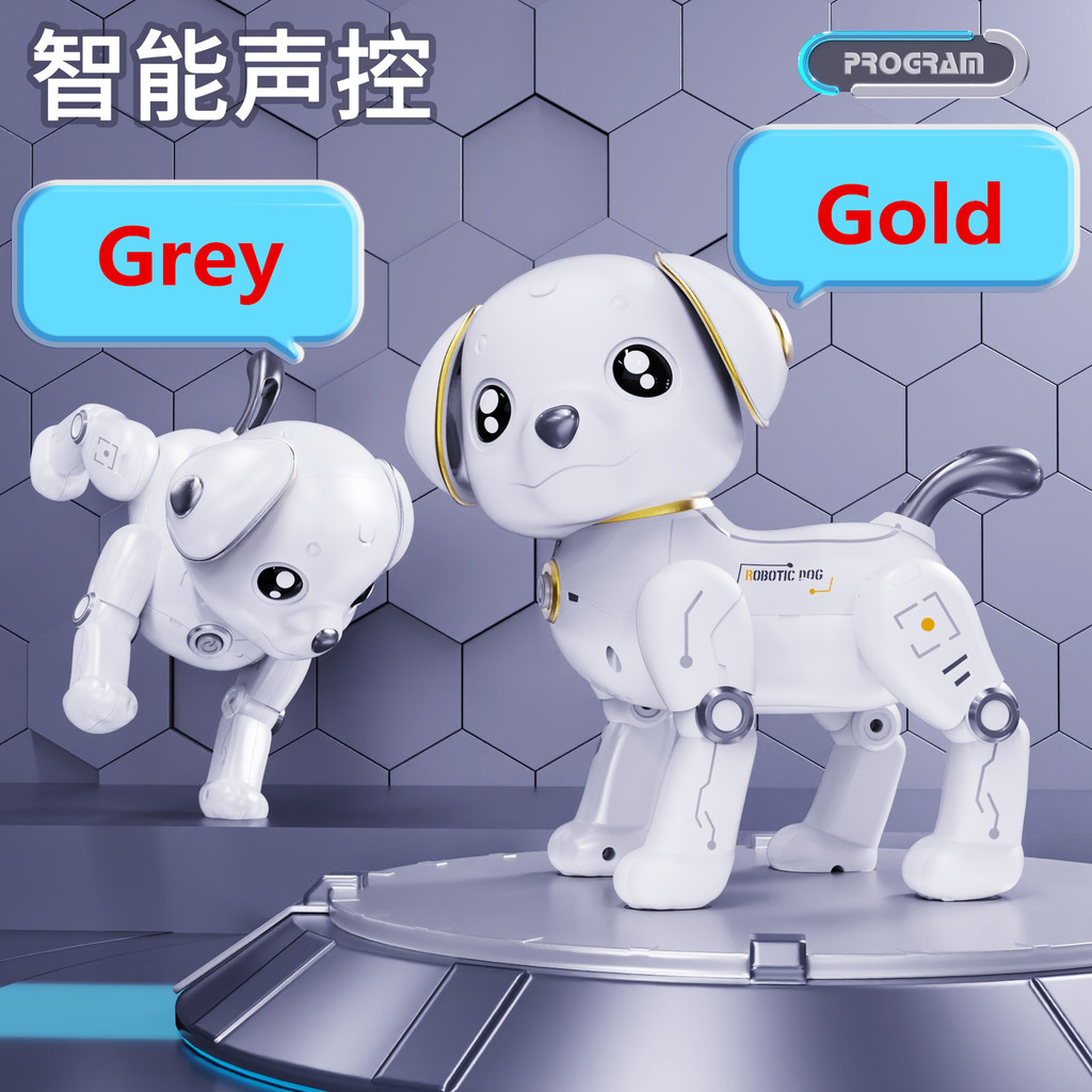Rc Robot Dog Toys Programmable Smart Interactive Stunt Robot Dog with Touch Function Singing Dancing