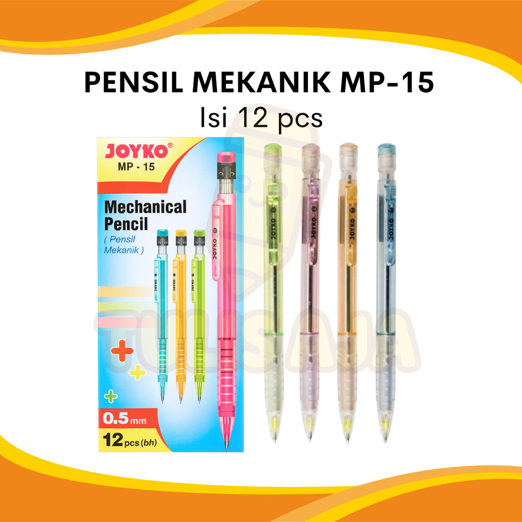 

PENSIL MEKANIK JOYKO MP-15 0.5MM PER LUSIN (12PCS)