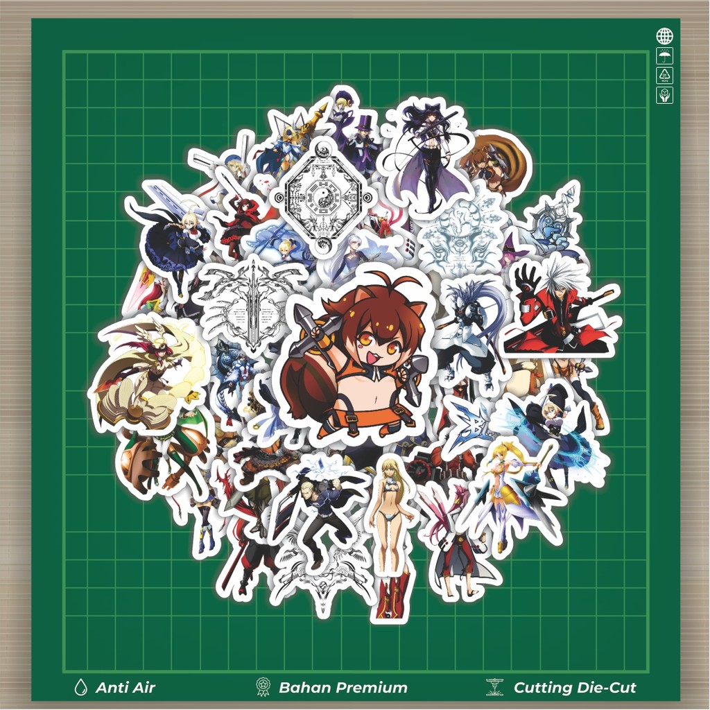 

HOT 50 PCS STIKER Stiker Game Series Blaz Blue Karakter Mix 6 Stiker Fashion Cars Decal Dingin Kartu Album Custom Vinyl Anti Air- Sticker Aesthetic Buku Journal Koper Casing HP Tablet Laptop Helm Motor Botol Minum