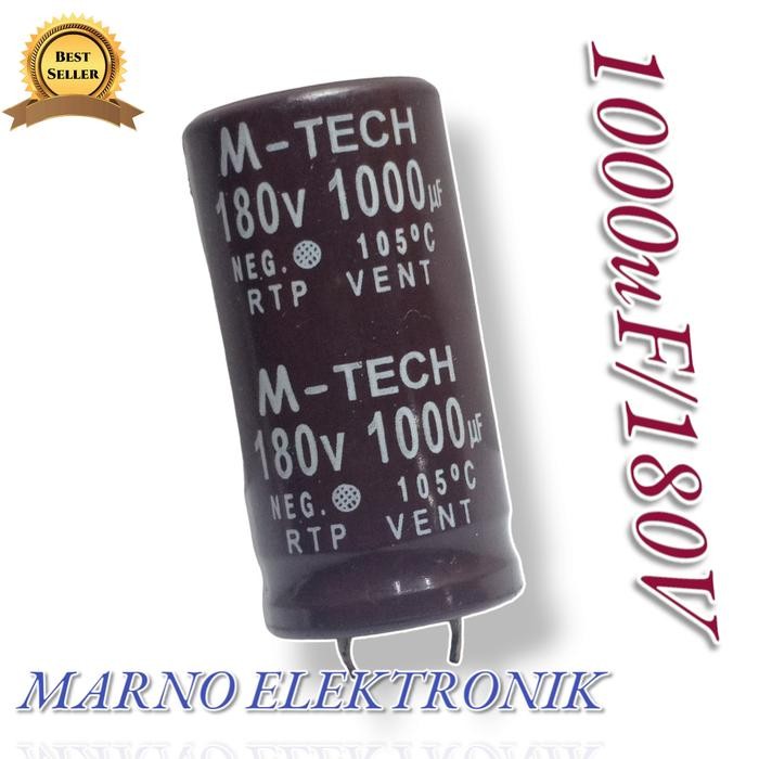 MR ELECTRO ELCO CAPASITOR 1000UF 180V 1000 UF 180 V 1000 MIKRO MICRO KAPASITOR VOLT