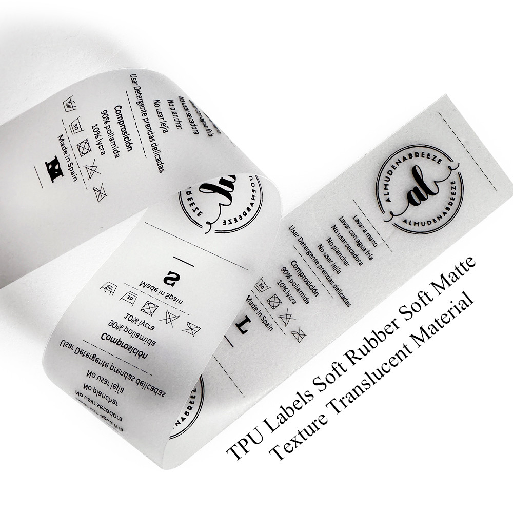 

Custom TPU Wash Label, Waterproof, Transparent EVA Clothing Label, Soft Silicone Printed Ribbon, Flower Cake Box Ribbons, 2cm
