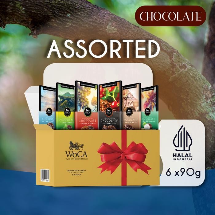 

WoCA Assorted Premium Chocolate Bar - Cokelat Aneka Rasa - asseortd