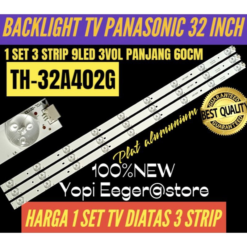 BACKLIGHT TV LCD PANASONIC 32 INCH TH-32A402G BACKLIGHT TV 32 INCH