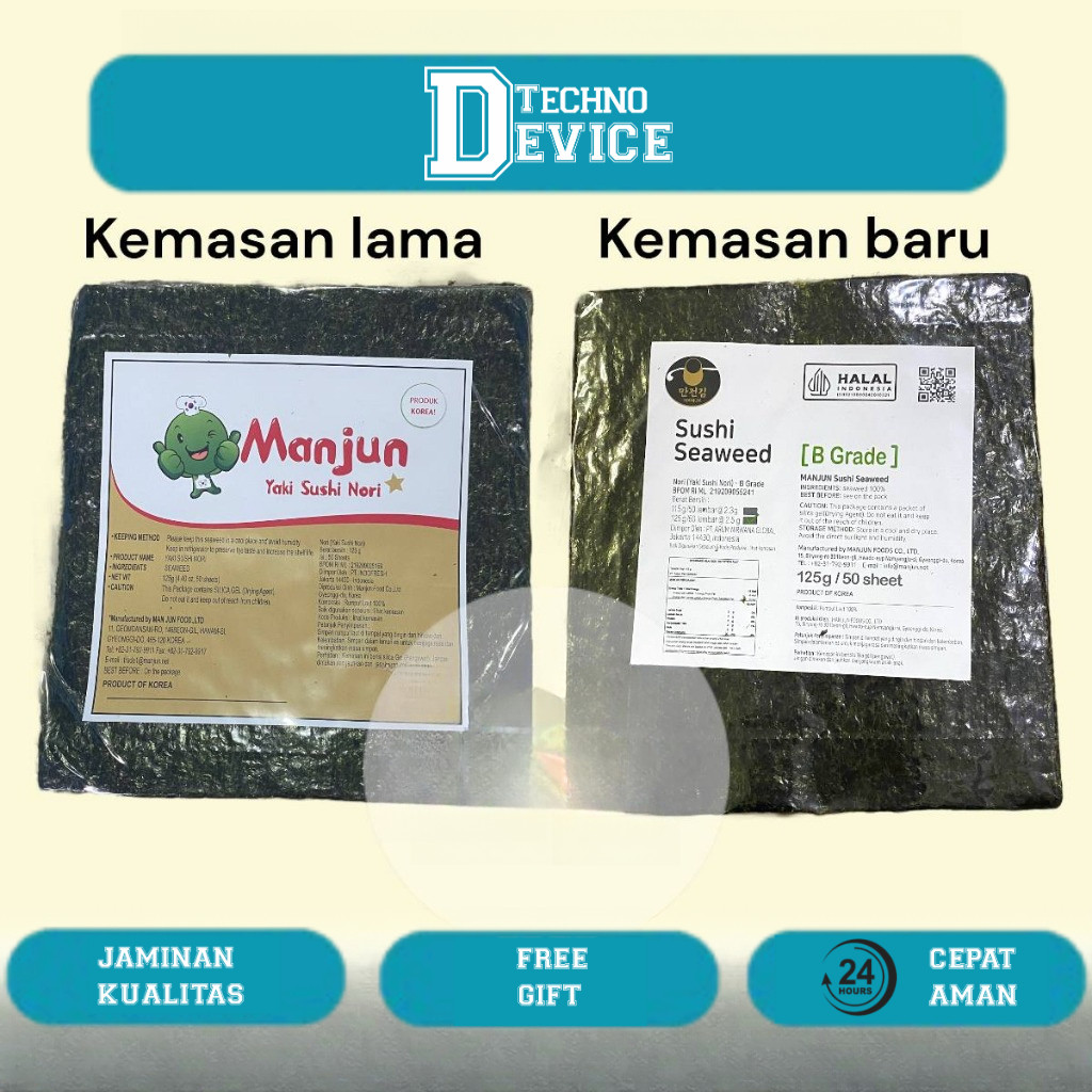 

Manjun - Tokinori - Java Superfood 125 gram Yaki Sushi Nori 50 lembar
