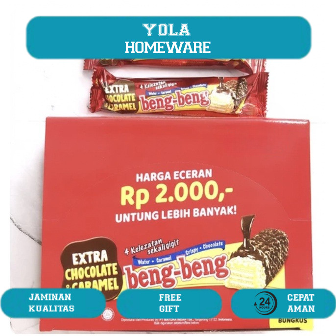 

[PROMO!!] NEW BENG-BENG 1 PAK ISI 17 PCS X 25 GR - beng beng coklat nikmat termurah