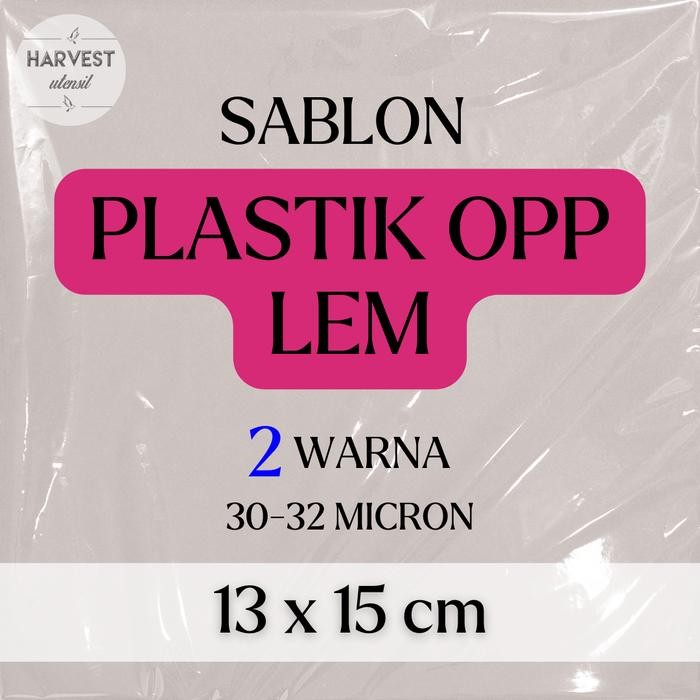

CETAK/SABLON PLASTIK OPP SEAL ROTI/DONAT SABLON 2 WARNA Uk 13x15cm