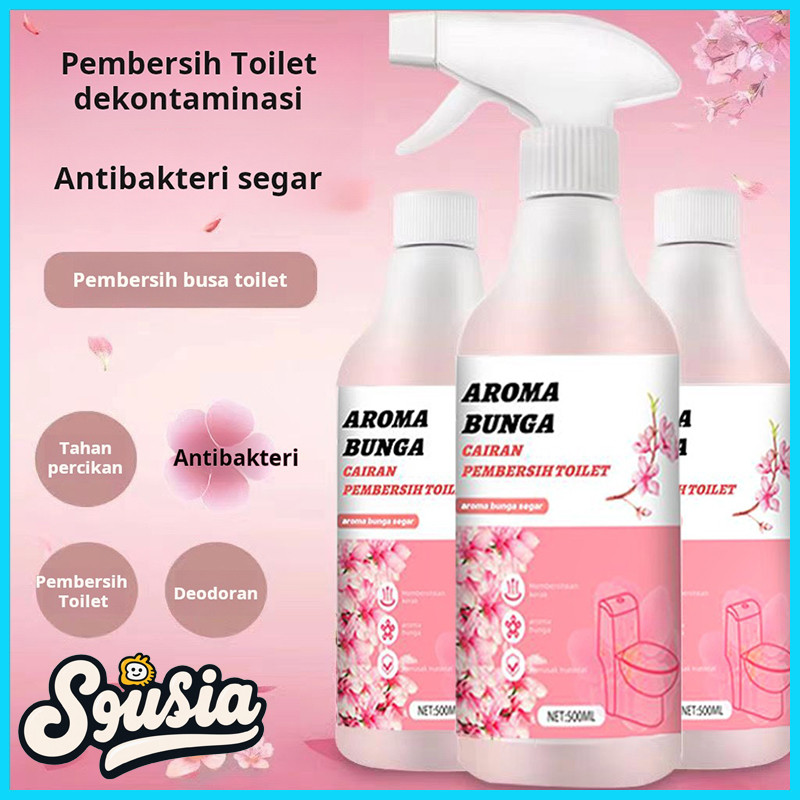 Pembersih toilet beraroma bunga, pembersih toilet dekontaminasi, busa pembersih toilet, deodoran