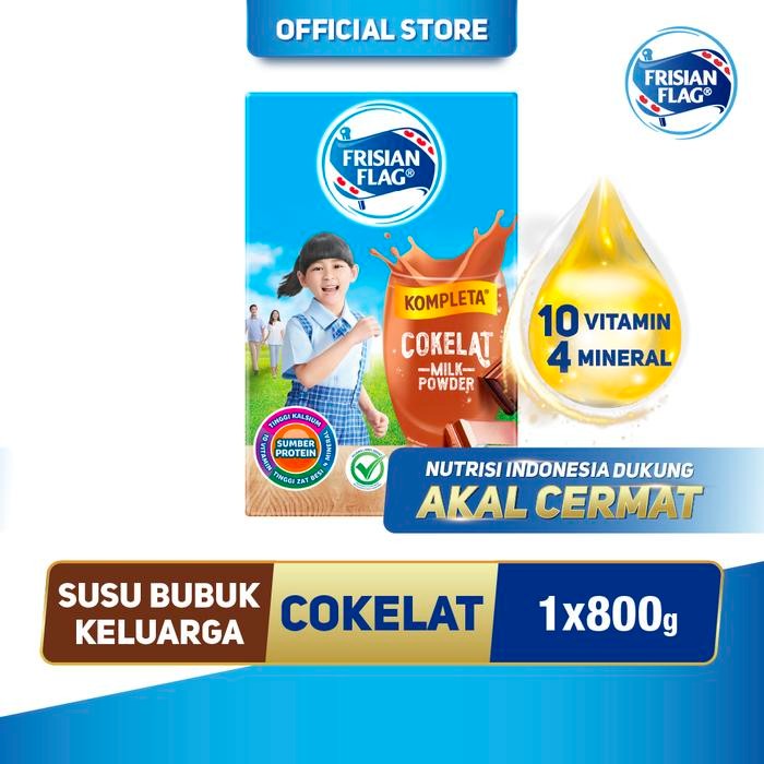 

[Promo]Best Seller Frisian Flag Kompleta Susu Bubuk Keluarga Cokelat 800g - Milk
