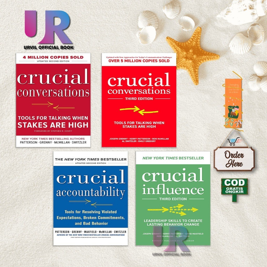 Crucial Conversations Third Edition, Crucial Influence Third Edition, Crucial Conversations Second E