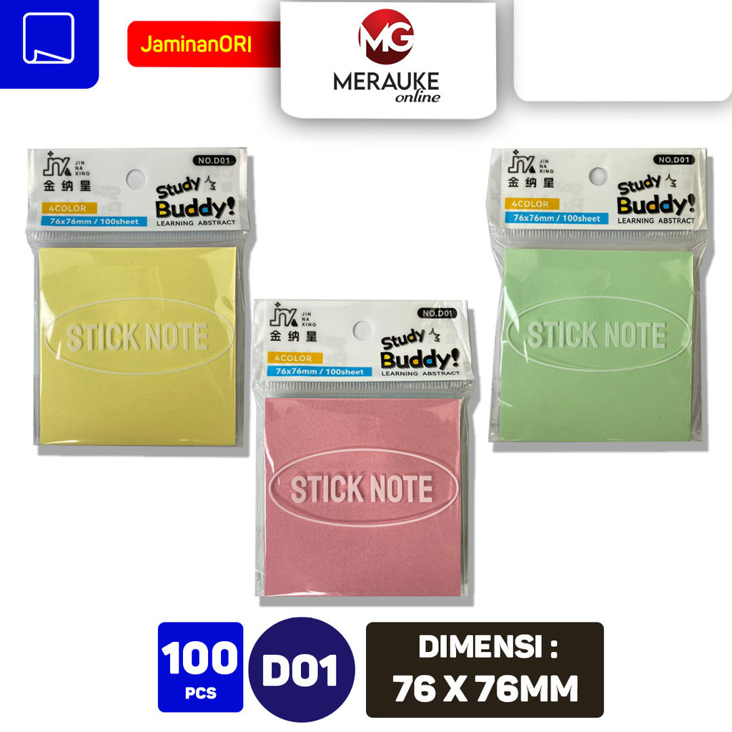 

JIN NA XING Sticky Notes 4 Warna D01