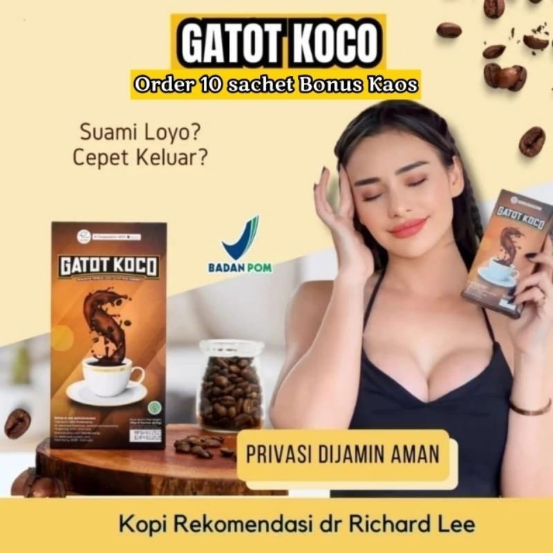 

promo KOPI GATOTKOCO KOPI GATOT KOCO BY DR RICHARD LEE 1BOX ISI 5 SACHET GOLO GINSENG KOREA