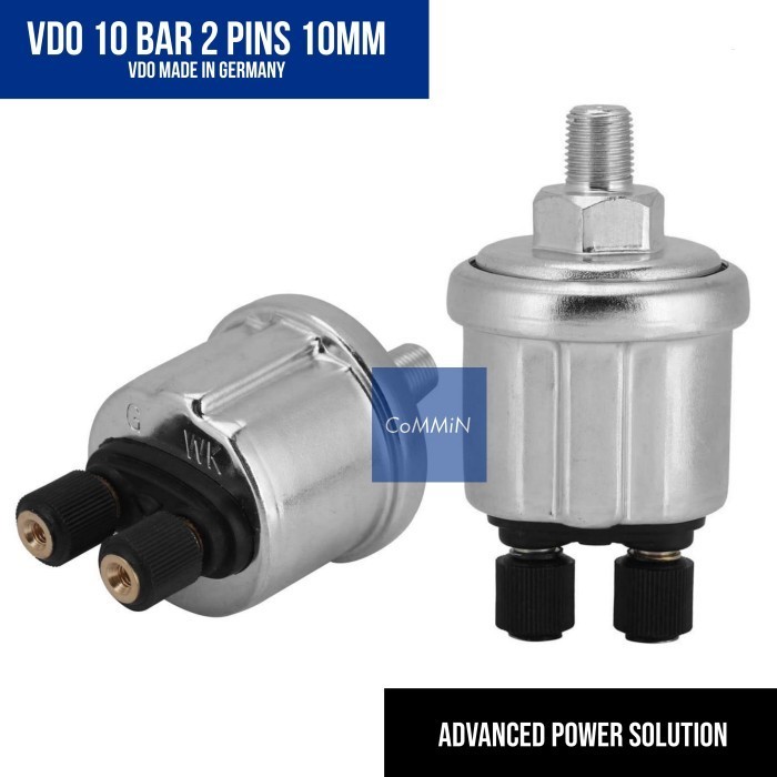 VDO SENSOR TEKANAN OLI SWITCH OLI VDO 10 BAR 2 PINS DRAT 10MM
