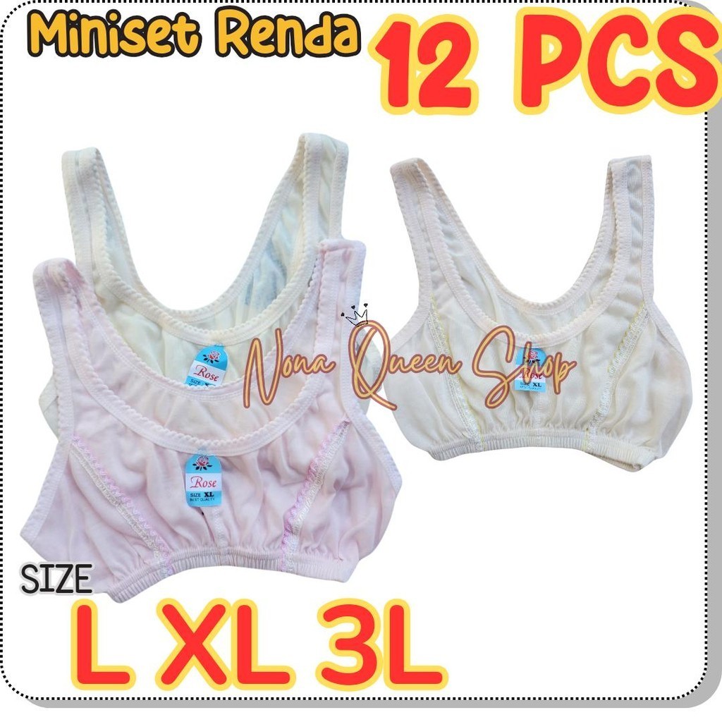 12 Pcs BH Miniset Blus Anak SMP SMA Remaja Dewasa Murah Grosir