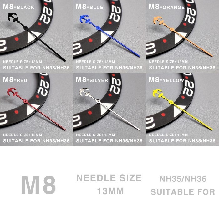 Seiko Mod Second Hand M8 For NH35/Nh36/4R