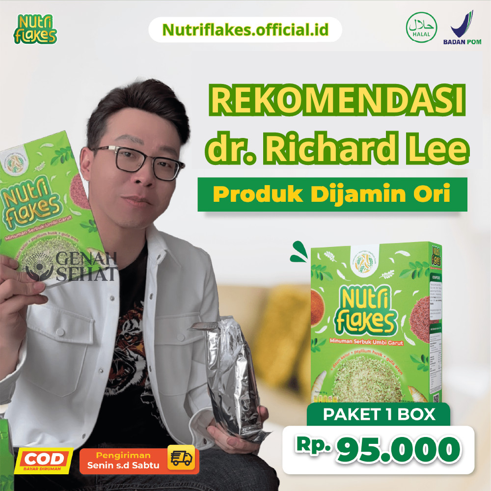 

Nutriflakes Sereal Umbi Garut Solusi Penderita Asam Lambung Maag Kronis Gerd 1 Box