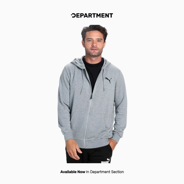 PUMA Hoodie Pria ESS SMALL LOGO FZ HOODIE 67775353 ORIGINAL