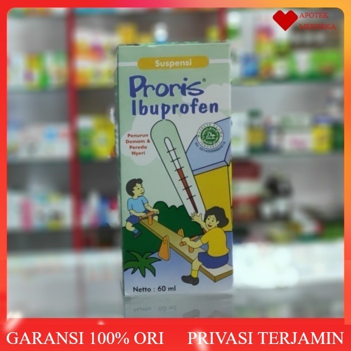 proris ibuprofen sirup anak 60ml obat demam / panas / sakit gigi anak