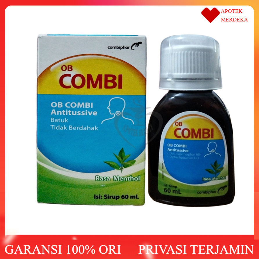 OB Combi Antitusive Obat Batuk Kering 60 ml / OB Combi Antitussive 60ml Batuk Tidak Berdahak Rasa Me