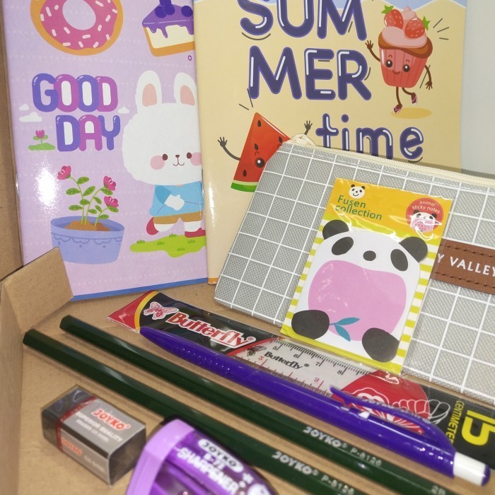 

promo ✨ -Paket Alat Tulis Set Buku Tulis Sidu Anak Sekolah Souvenir Anak