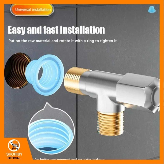 

SHOHIBY Karet Silikon Pengganti Seal Tape Kran Air Silicon Rubber Ring Anti Rembes Siltip 1/2 inch