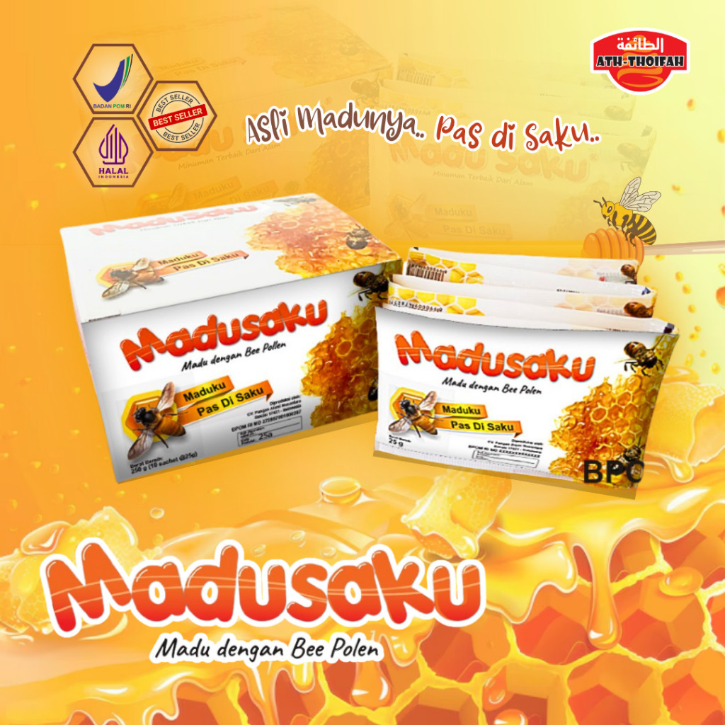 

Madu Sachet Madu Saku Ath-Thoifah 10 Sachet