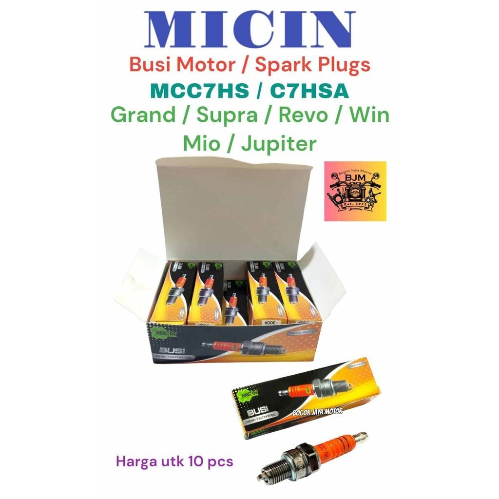 10 PCS MICIN BUSI MOTOR MCC7HS / C7HSA BUSI MOTOR GRAND / SUPRA / REVO / WIN / MIO / JUPITER BUSI MO