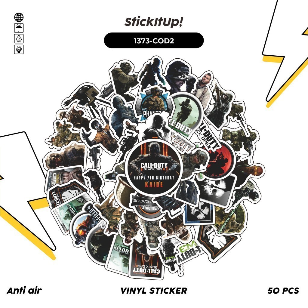 

COD✨ 100 Pcs Stiker Call of Duty Series Game v2 Lucu Anti Air Untuk Dekorasi Notebook Sepeda Skateboard Handphone DIY