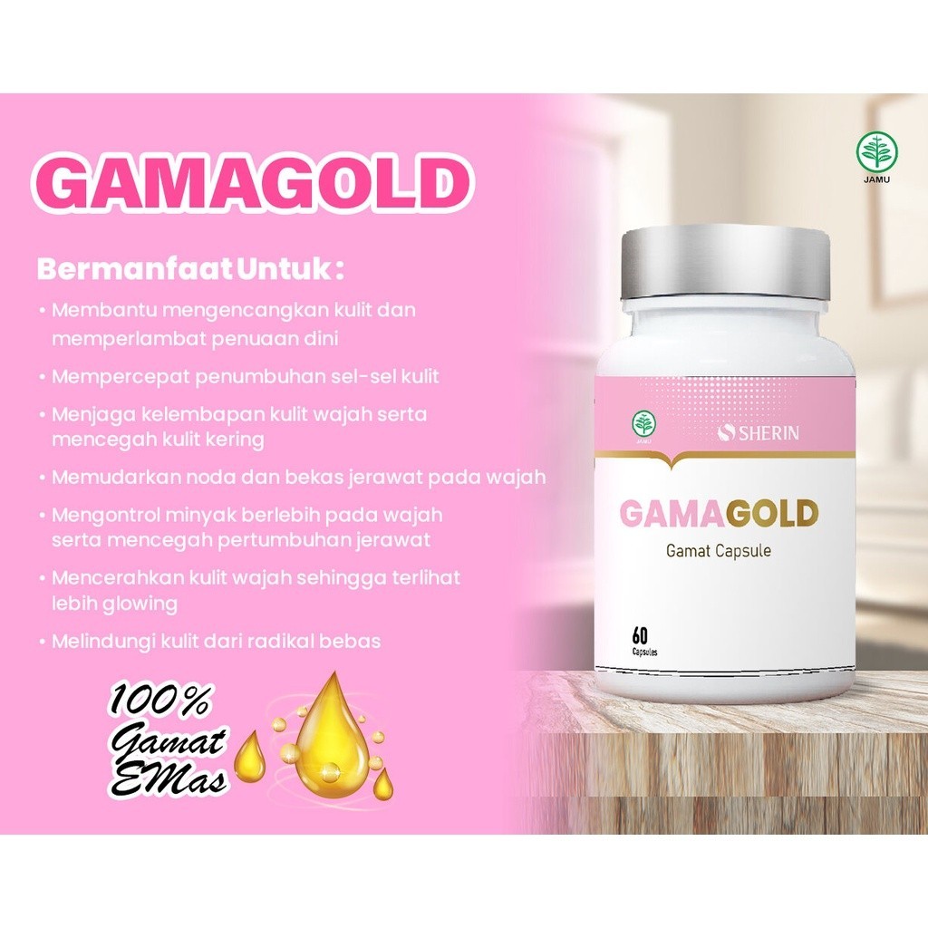 Gamagold Kapsul Premium Suplemen Kecantikan I GAMAGOLD PEMUTIH BADAN KECANTIKAN I GAMA GOLD PEMUTIH 