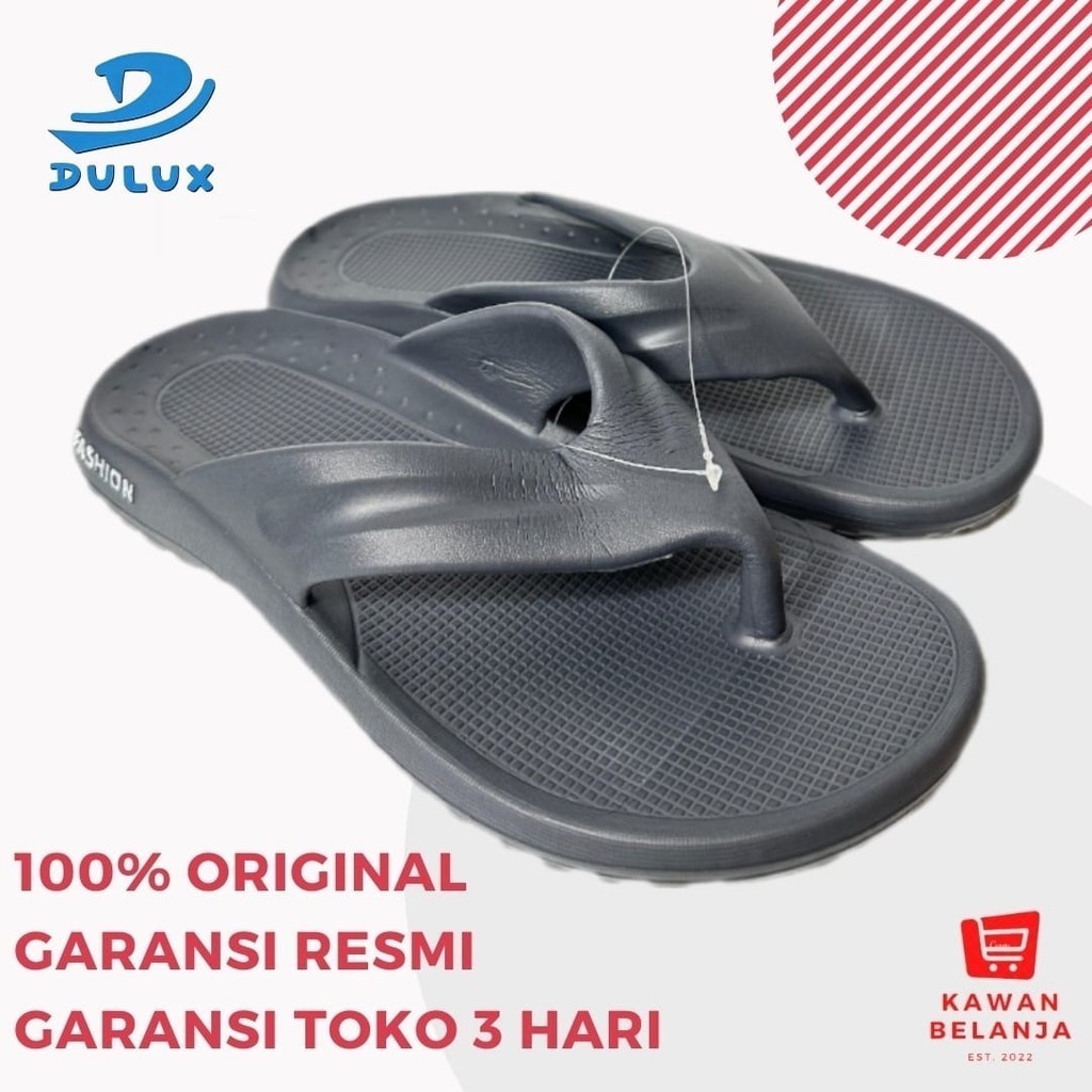 Sandal Jepit EVA Pria Dulux Ceqiu Fashion EHS1-A Biru Muda Abu Navy