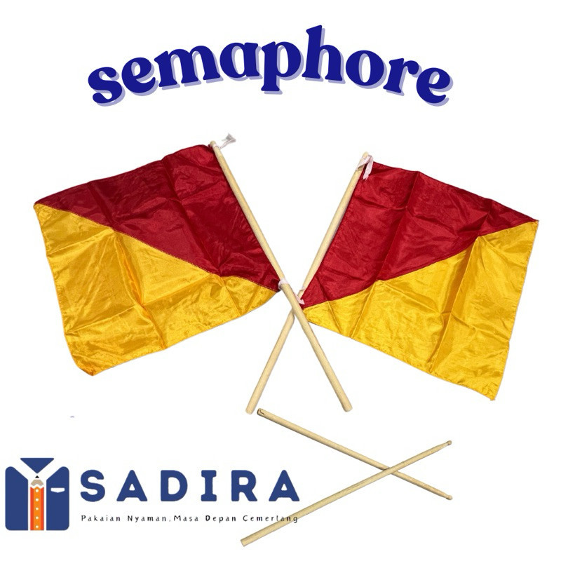 PROMO TONGKAT SEMAPHORE DAN BENDERA SEMAPHORE, BENDERA PRAMUKA, TONGKAT SEMAPUR BENDERA