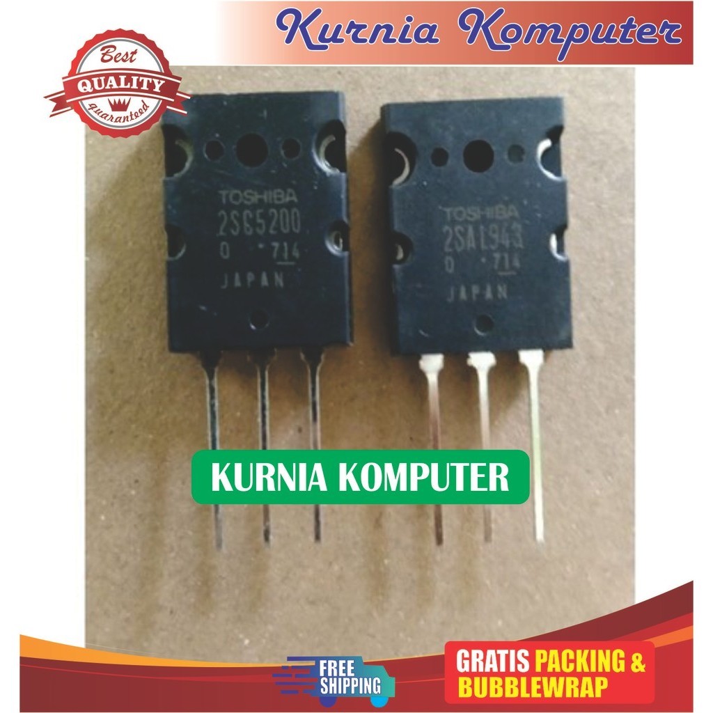 Transistor TOSHIBA A1943 / C5200 KODE 714 ORIGINAL