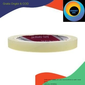 

JA ISOLASI 1/2INCHI X 21YARD / ISOLATIP 0,5 INCH X 21 YARD - LAKBAN BENING MINI 12MM