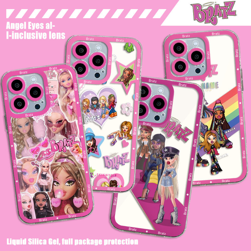 Cute Pink Bratz Doll Phone Case For iPhone 15 14 13 12 11 Mini Pro Max X XR XSMax 6S 6 7 8 Plus SE20