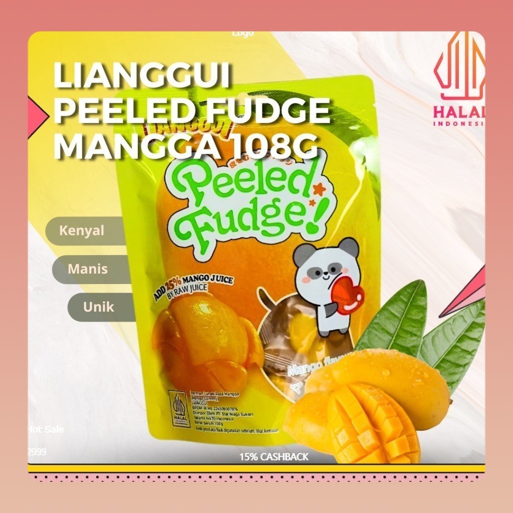 

[Makanan viral halal]HALAL Permen Gummy Jelly Rasa Buah | Fruity Jelly Gummies Rasa (Fruit Mix, Mangga, Stroberi, Jeruk) Permen Lunak Viral Aneka Rasa Buah (Halal) Permen Lunak Lianggui Rasa Mangga Cemilan Manis Andalan | CANDY JELLY GUMMIES MANGGO