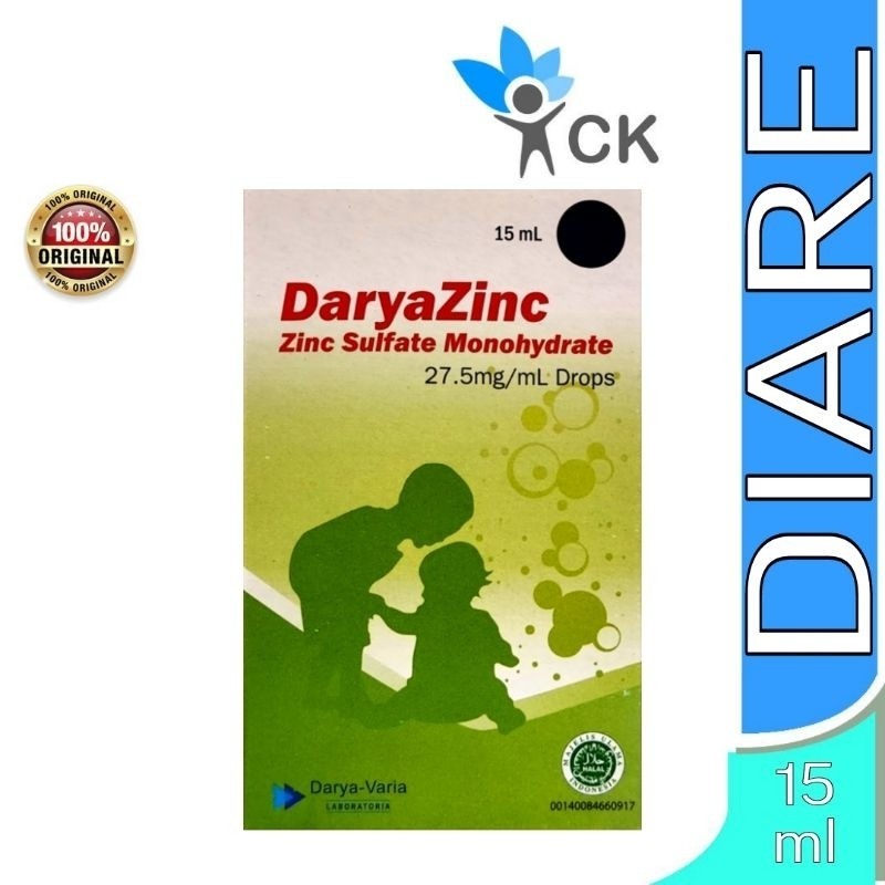 DARYAZINC DARYA ZINC DARYAZINK DROP 15 ML suplemen kesehatan bayi dan anak