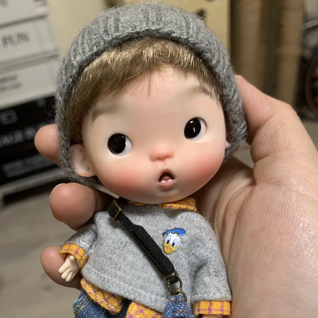 Small Blind Melon OB11 Mini Wu Called Resin BJD Bjd Dolls OB11 BJD Head