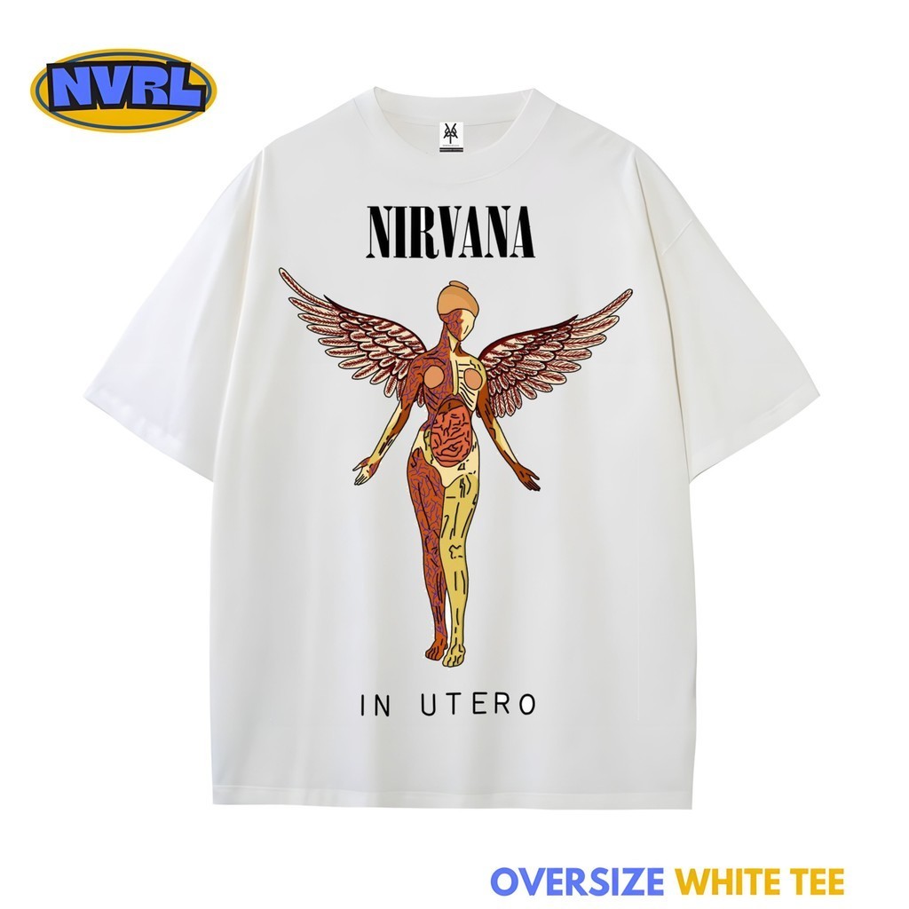 Kaos oversize nirvana in utero world tour vintage tee