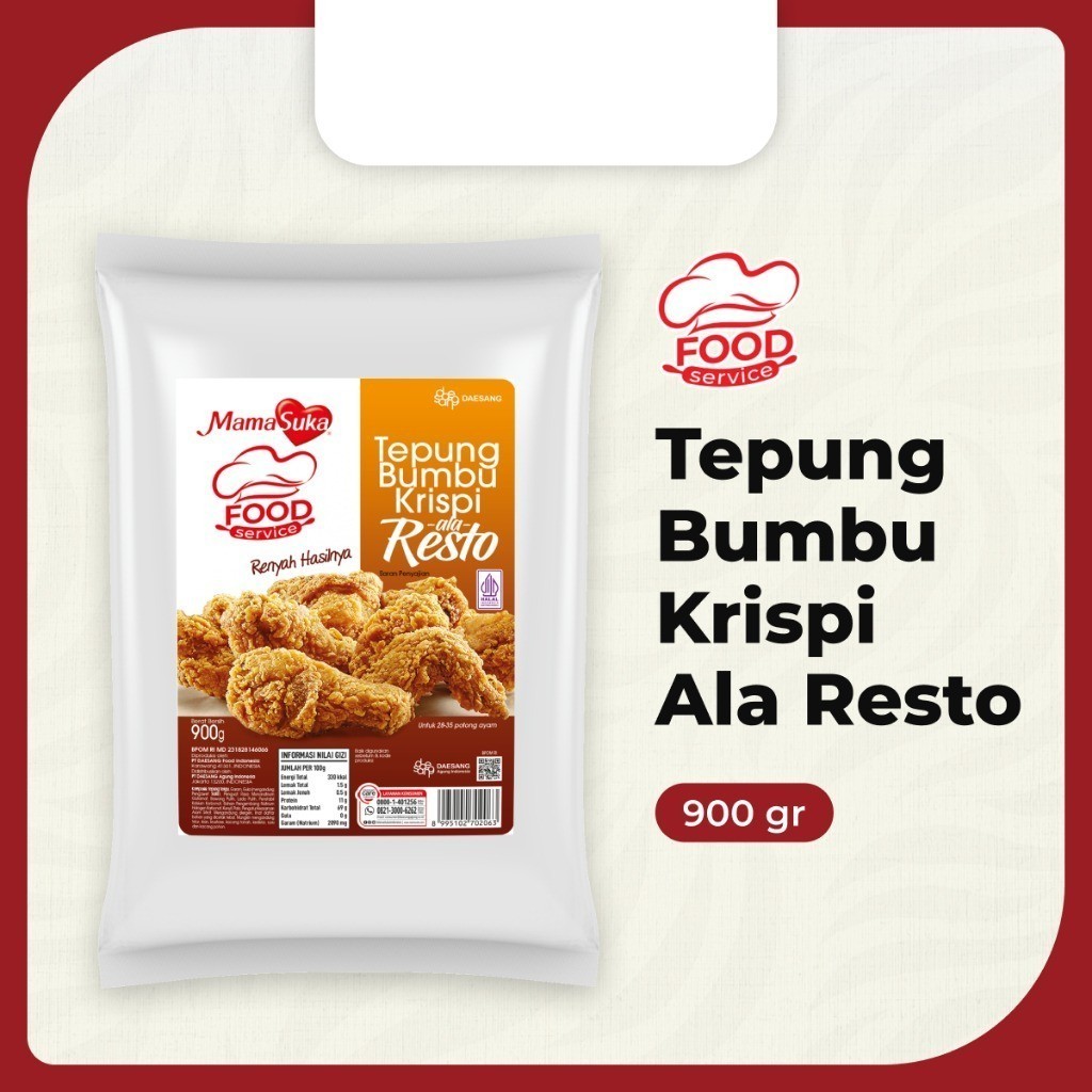 

JOSCELLY.ID MAMASUKA Tepung Bumbu Krispi Ala Resto 900 gr