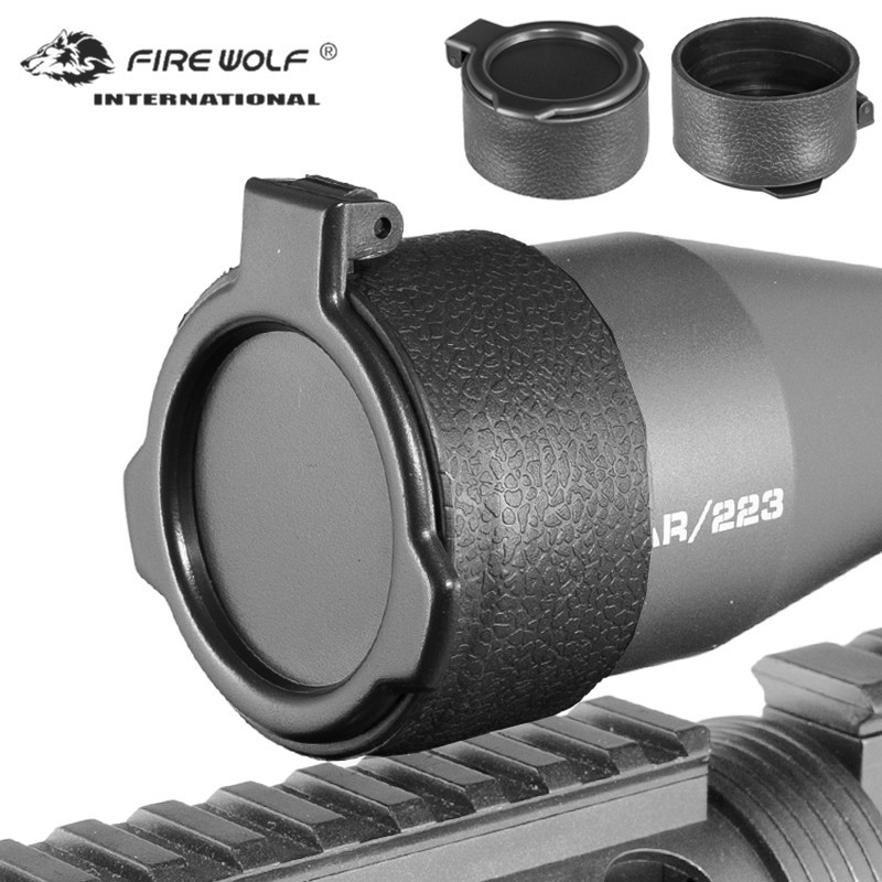FIRE WOLF hunting accessories ar15 Rifle scope Cover Quick Flip Spring Lens Cover Cap For hunting Op
