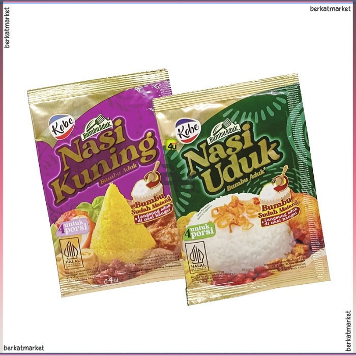 

Kobe Bumbu Nasi Uduk Nasi Kuning Siap Pakai 15gr