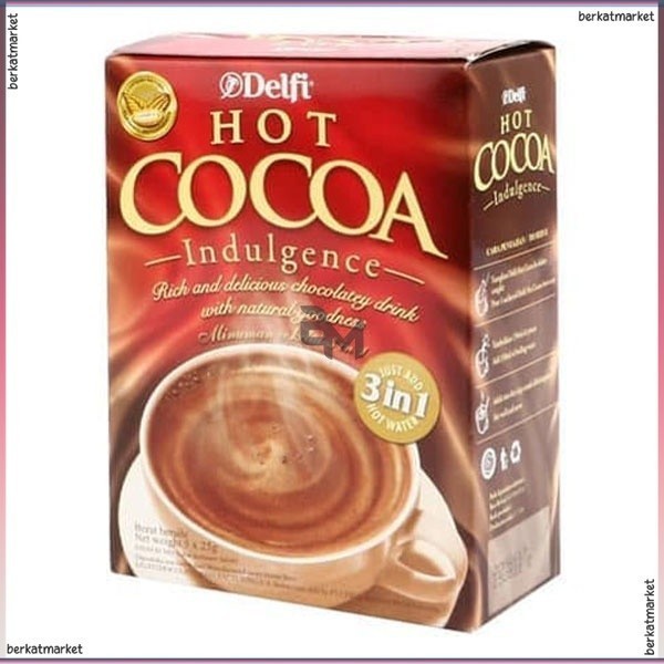 

DELFI HOT COCOA MIX 3 IN 1 ISI 5 SACHET X 25 GR COKELAT