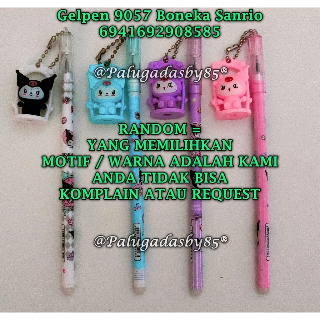 

(1 Biji) GROSIR Bolpen Gantung Sanrio 9057 6941692908585 RANDOM / Bolpen Gantung GXIMP