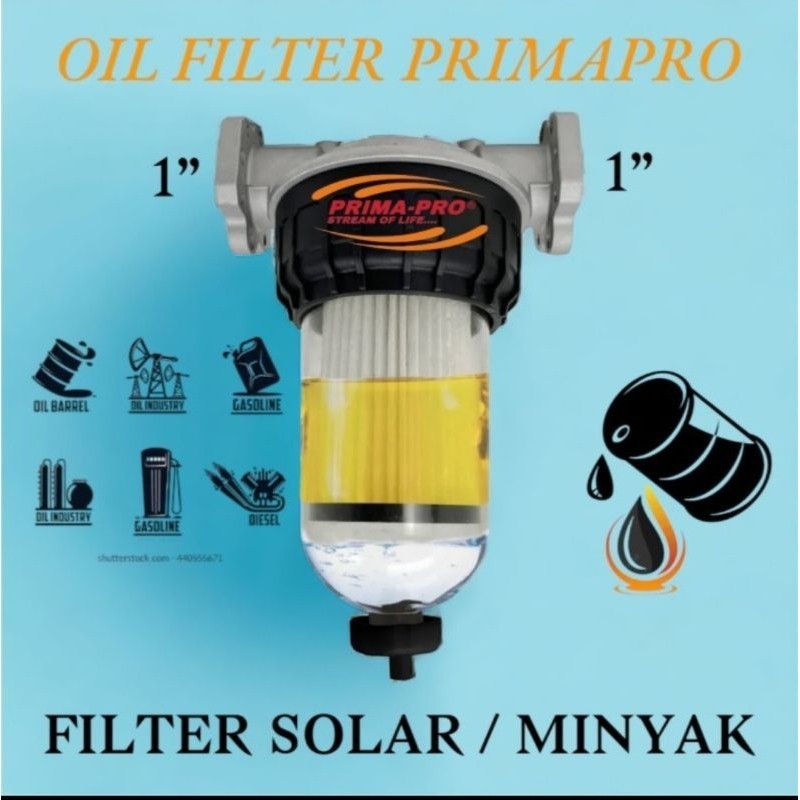 Fuel filter solar 1 inch Filter Air Solar - Filter minyak 1 inch