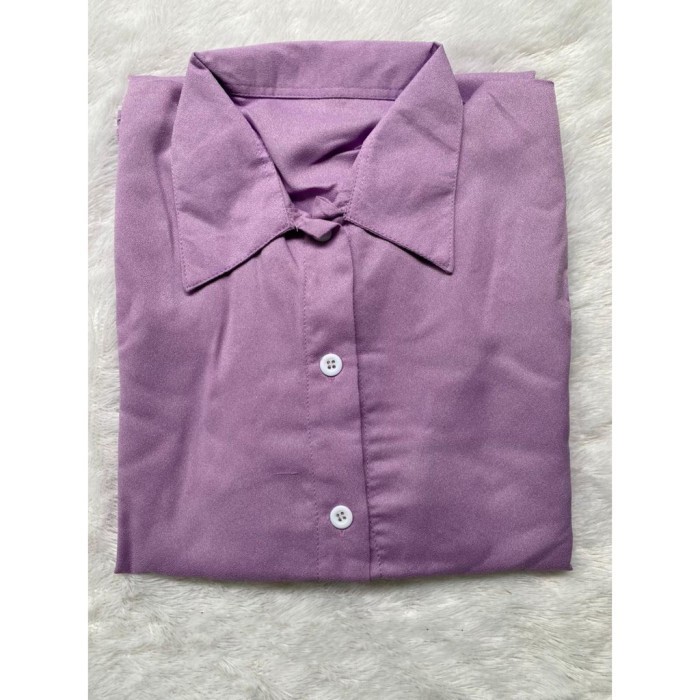 promo ✨ -Gamis Nidia Full Kancing Busui Friendly JUMBO - Ungu Lilac