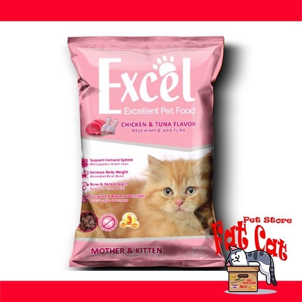 Excel mother & kitten 500gr - makanan kucing excel mother kitten