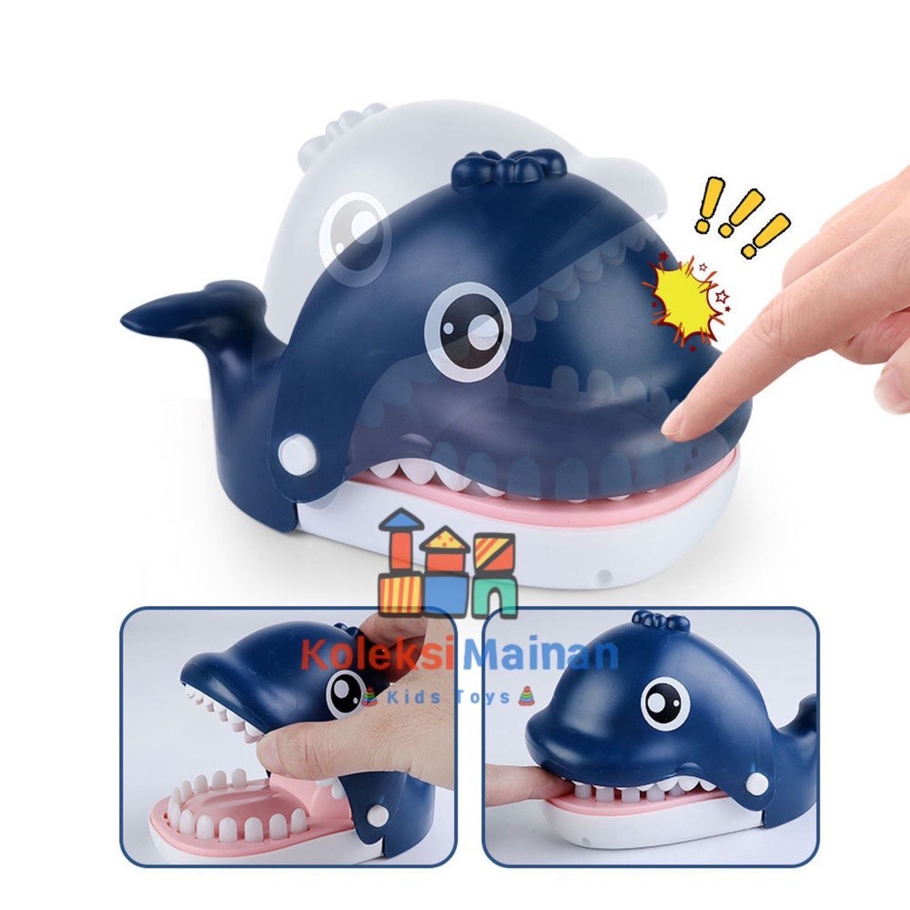 RM Store Mainan prank anak gigi ikan paus whale dentist game gigit jari