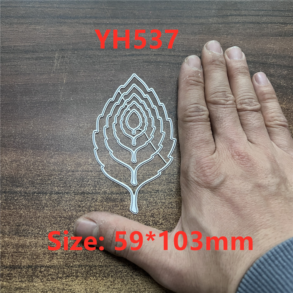 

5pcs Leaves Metal Cutting Dies Stencils for DIY Scrapbooking Decorative Embossing Paper Cards YH537