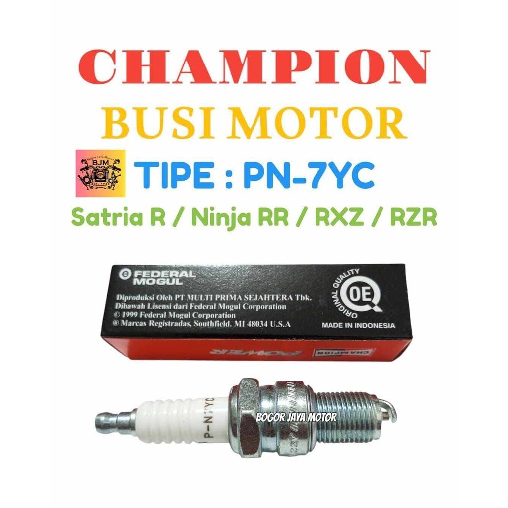 1 PCS BUSI CHAMPION PN7YC ORIGINAL BUSI MOTOR MURAH BUSI MOTOR SATRIA R NINJA RR RXZ RZR BUSI MOTOR 