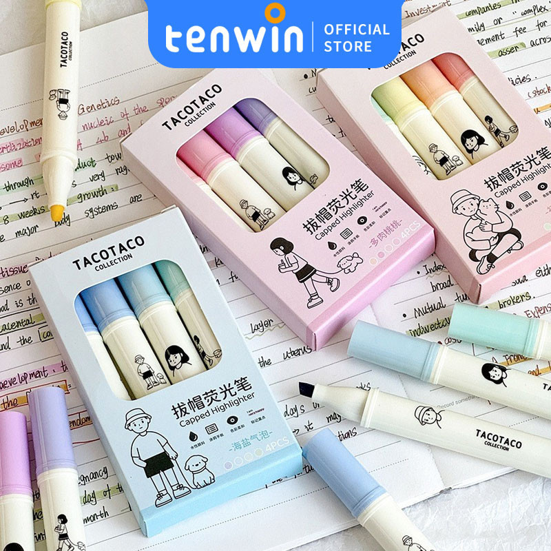 

Highlighter Set 4pcs1-4MM Stabillo WarnaStabilo isi 4 warna pastel-tenwin offical