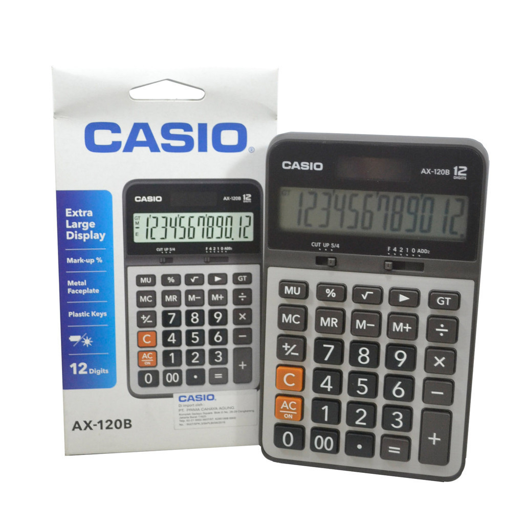 

Kalkulator CASIO AX-120B Electronic Calculator 12 Digits AX-120B